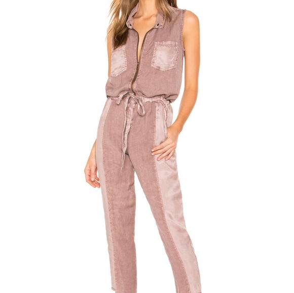 Young Fabulous & Broke Pants - Young Fabulous & Broke Linette Jumpsuit in Teak